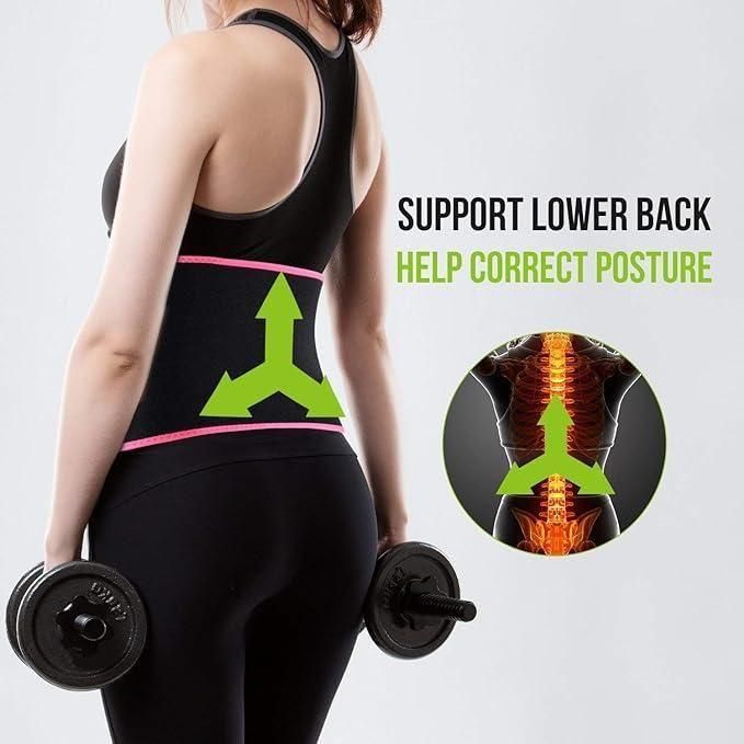 Adjustable Sweat Slim Belt for Women | Tummy Trimmer Belt for Fat Loss Daily Use