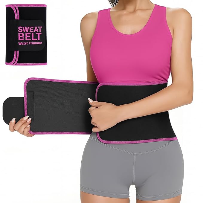 Adjustable Sweat Slim Belt for Women | Tummy Trimmer Belt for Fat Loss Daily Use