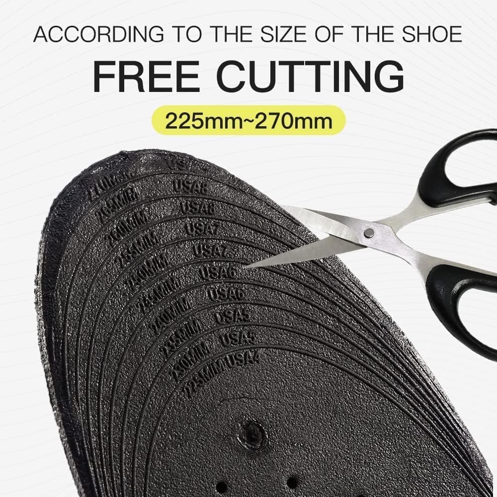 ByMummy 4-Layer Invisible Adjustable Height Increasing Insoles - Instant 3.5" Taller Shoe Lifts