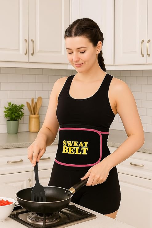 Adjustable Sweat Slim Belt for Women | Tummy Trimmer Belt for Fat Loss Daily Use