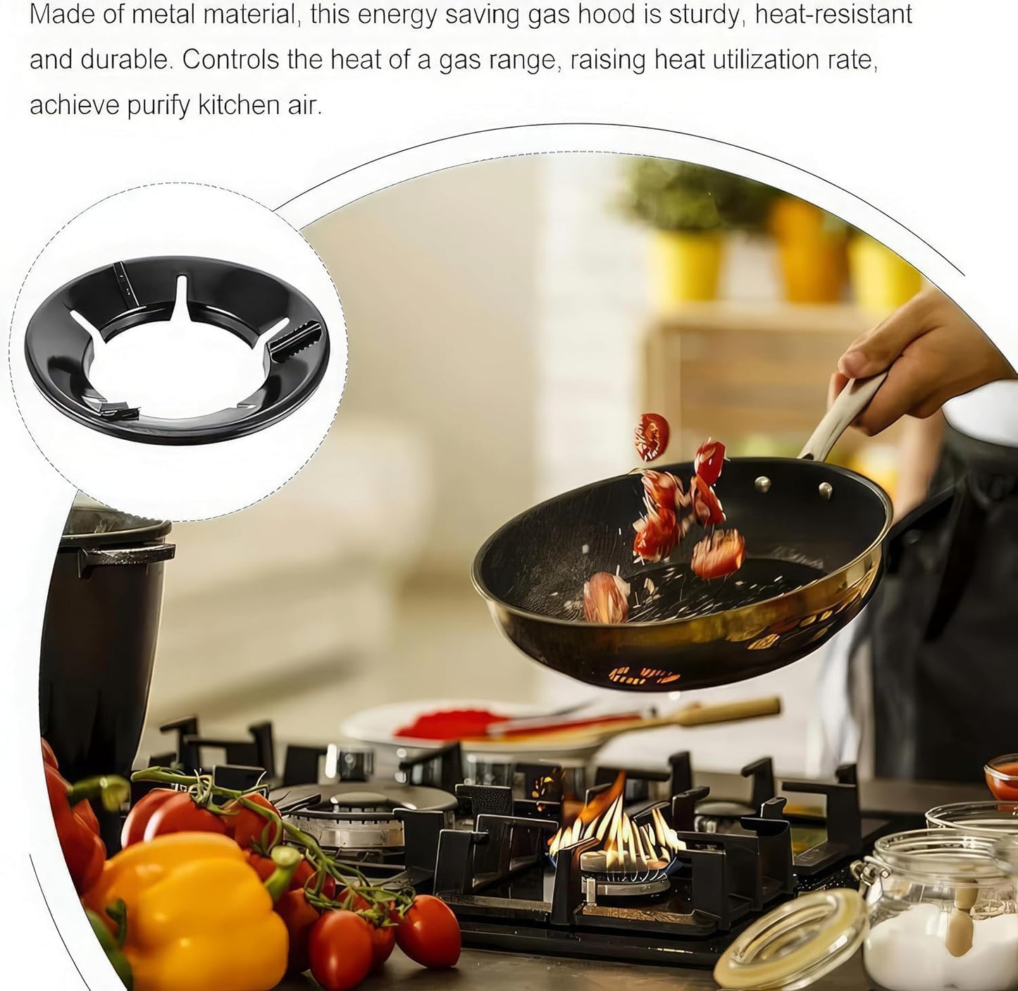By Mummy Premium Gas Saver Burner Windproof Stand (Buy 1 Get 1 Free)