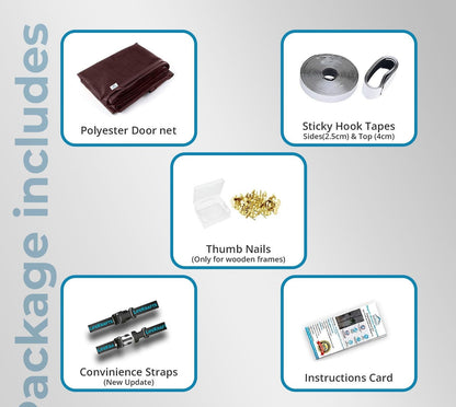 Magnetic Door Mosquito Net – Premium Self-Closing for All Door Types | Protection from Insects, Pets & KidsFriendly