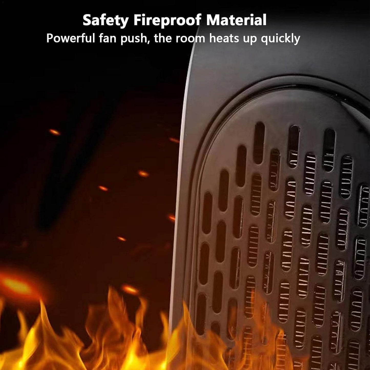 Wall-Mounted Electric Energy-Saving Portable Silent Infrared Room Heater With Timer and LED Display