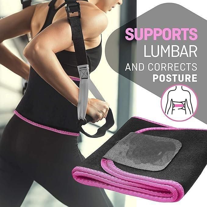 Adjustable Sweat Slim Belt for Women | Tummy Trimmer Belt for Fat Loss Daily Use