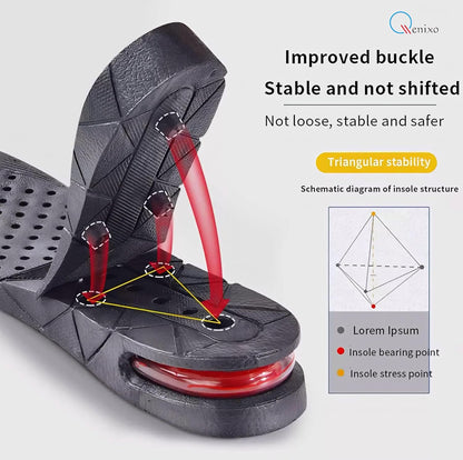 ByMummy 4-Layer Invisible Adjustable Height Increasing Insoles - Instant 3.5" Taller Shoe Lifts